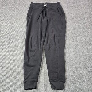 Tasc Performance Pants Mens Small Black Jogger Slim Tapered Fleece Stretch